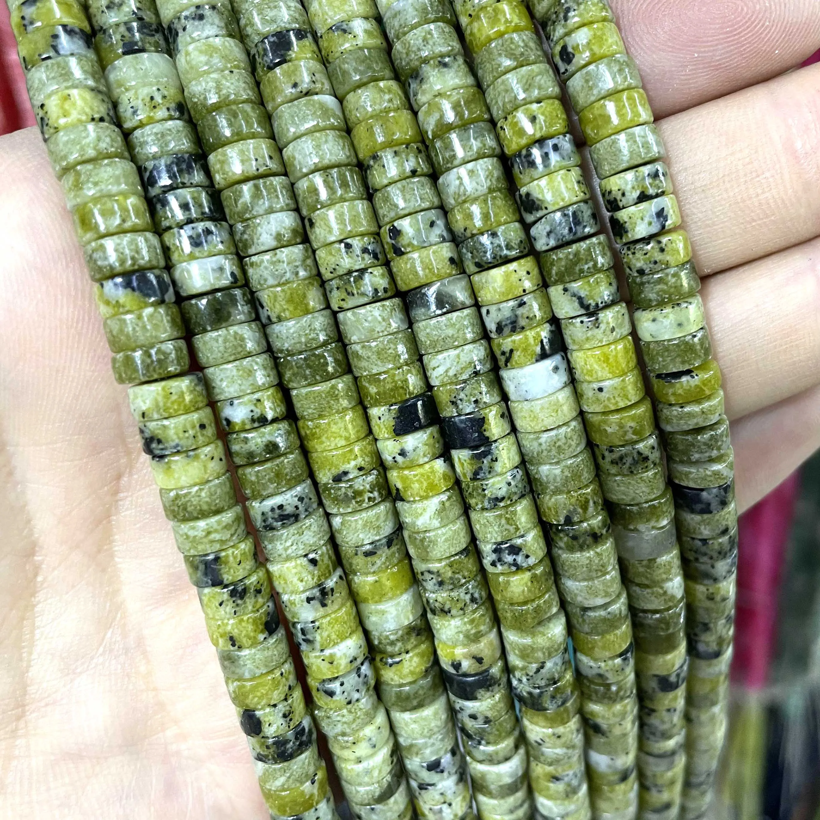 Jades Amazonite Stone Spacer Loose Beads