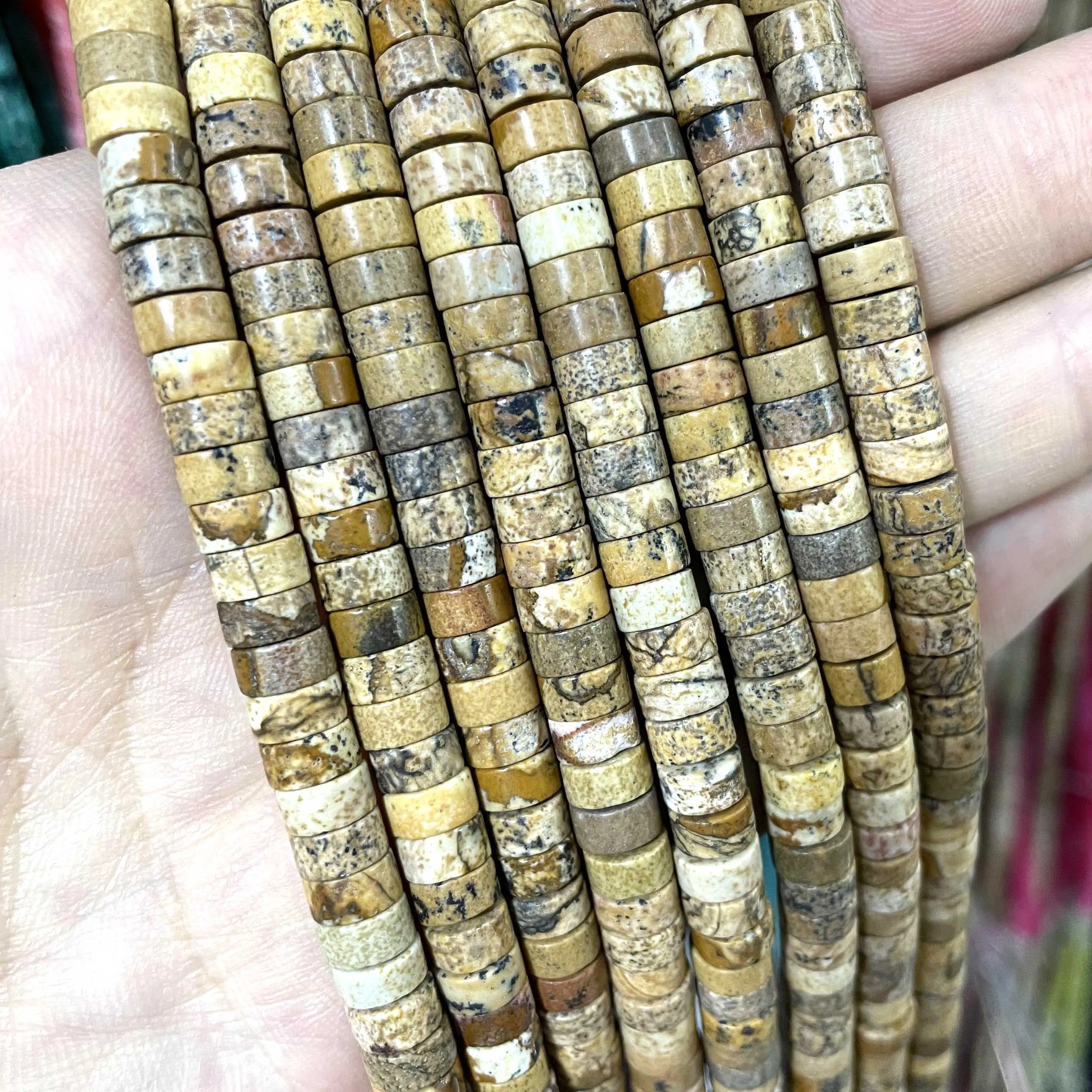 Jades Amazonite Stone Spacer Loose Beads