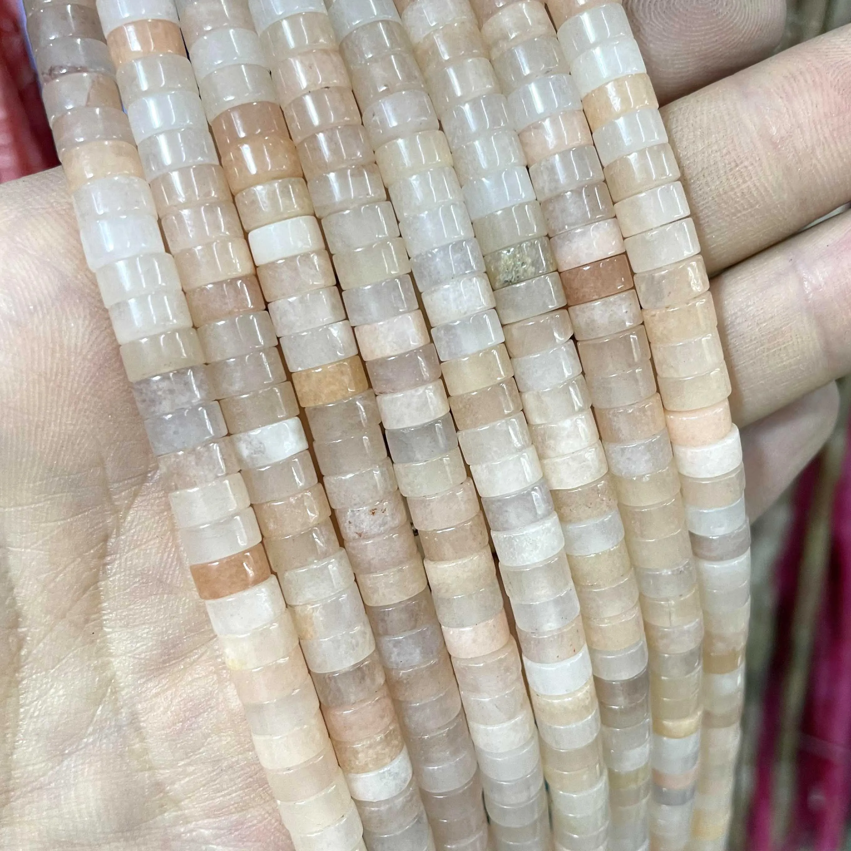 Jades Amazonite Stone Spacer Loose Beads