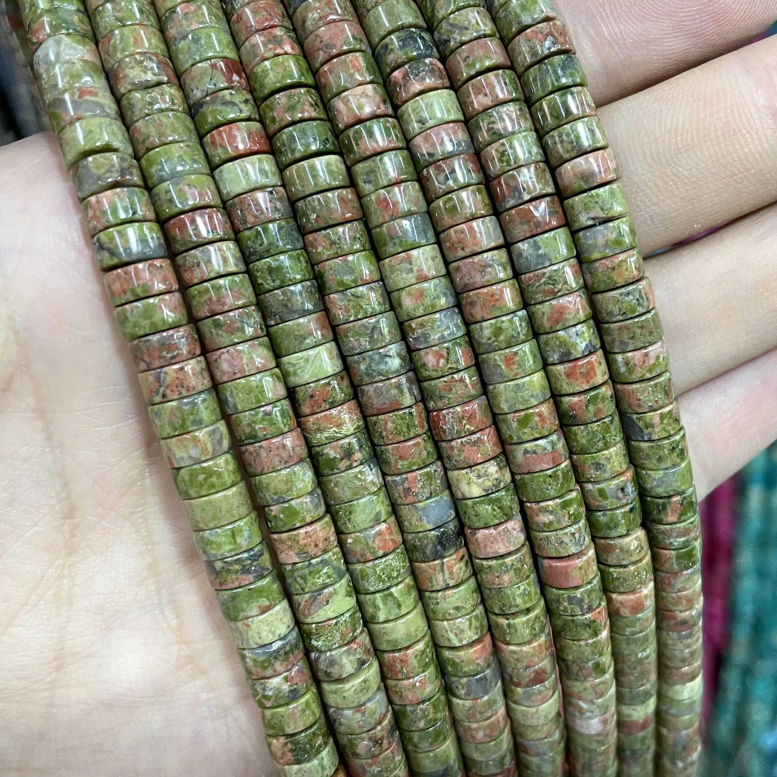 Jades Amazonite Stone Spacer Loose Beads
