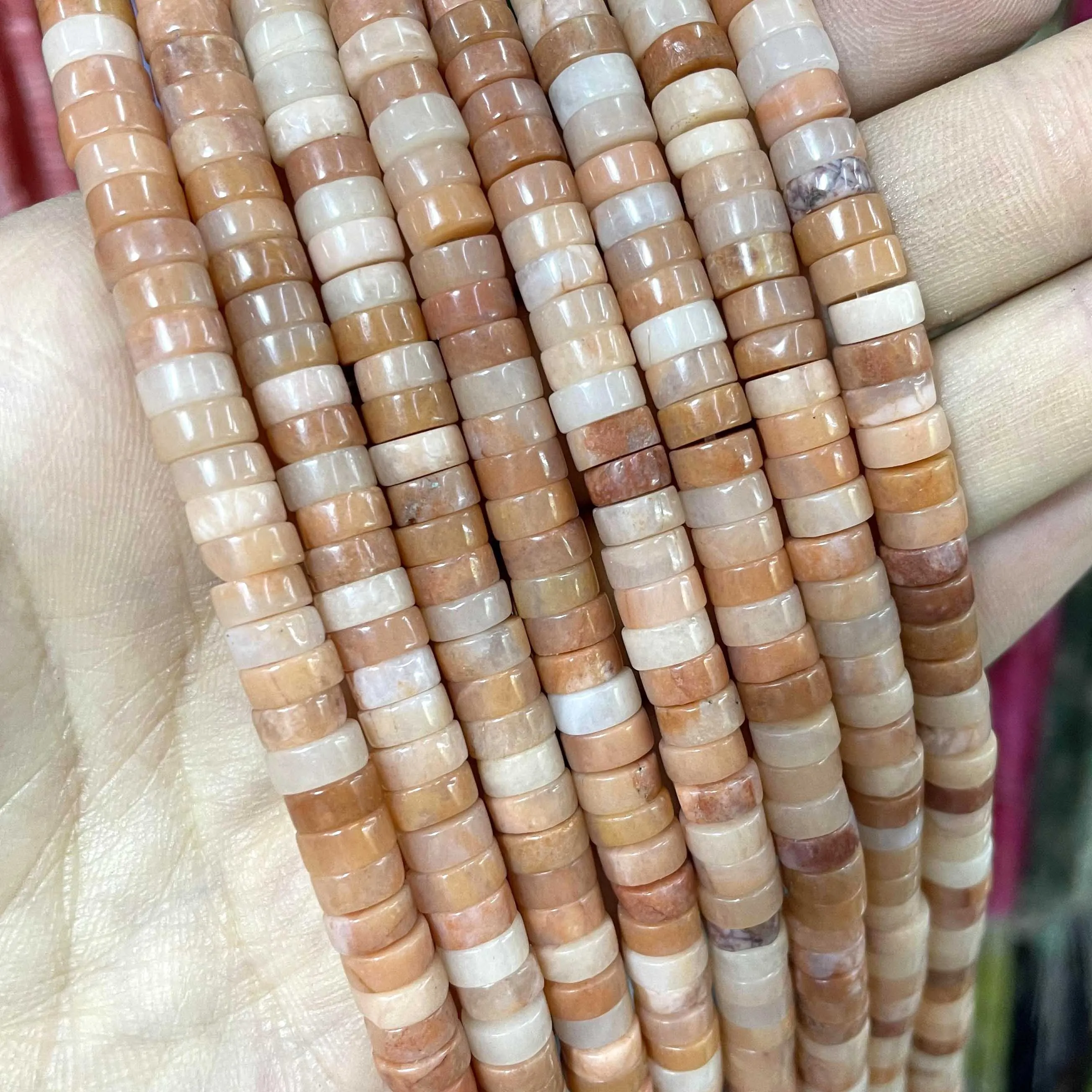 Jades Amazonite Stone Spacer Loose Beads