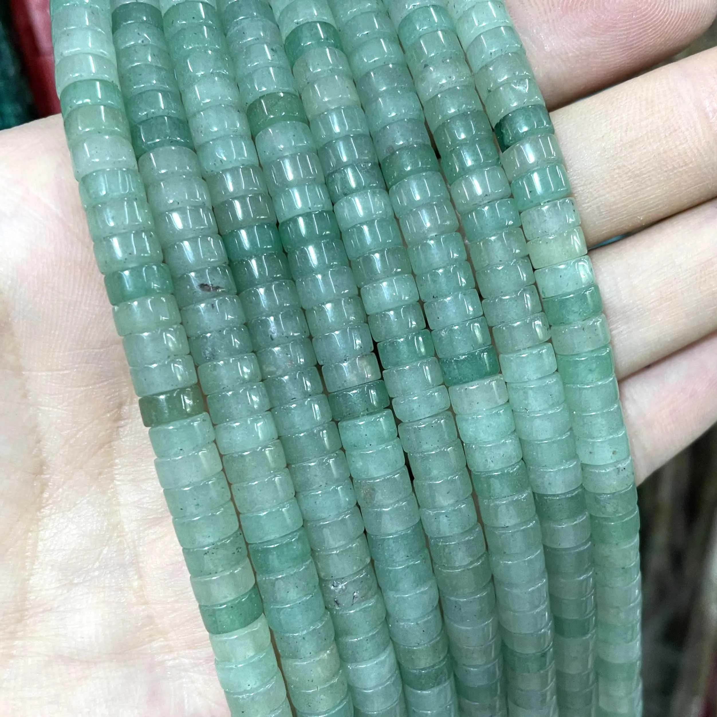 Jades Amazonite Stone Spacer Loose Beads