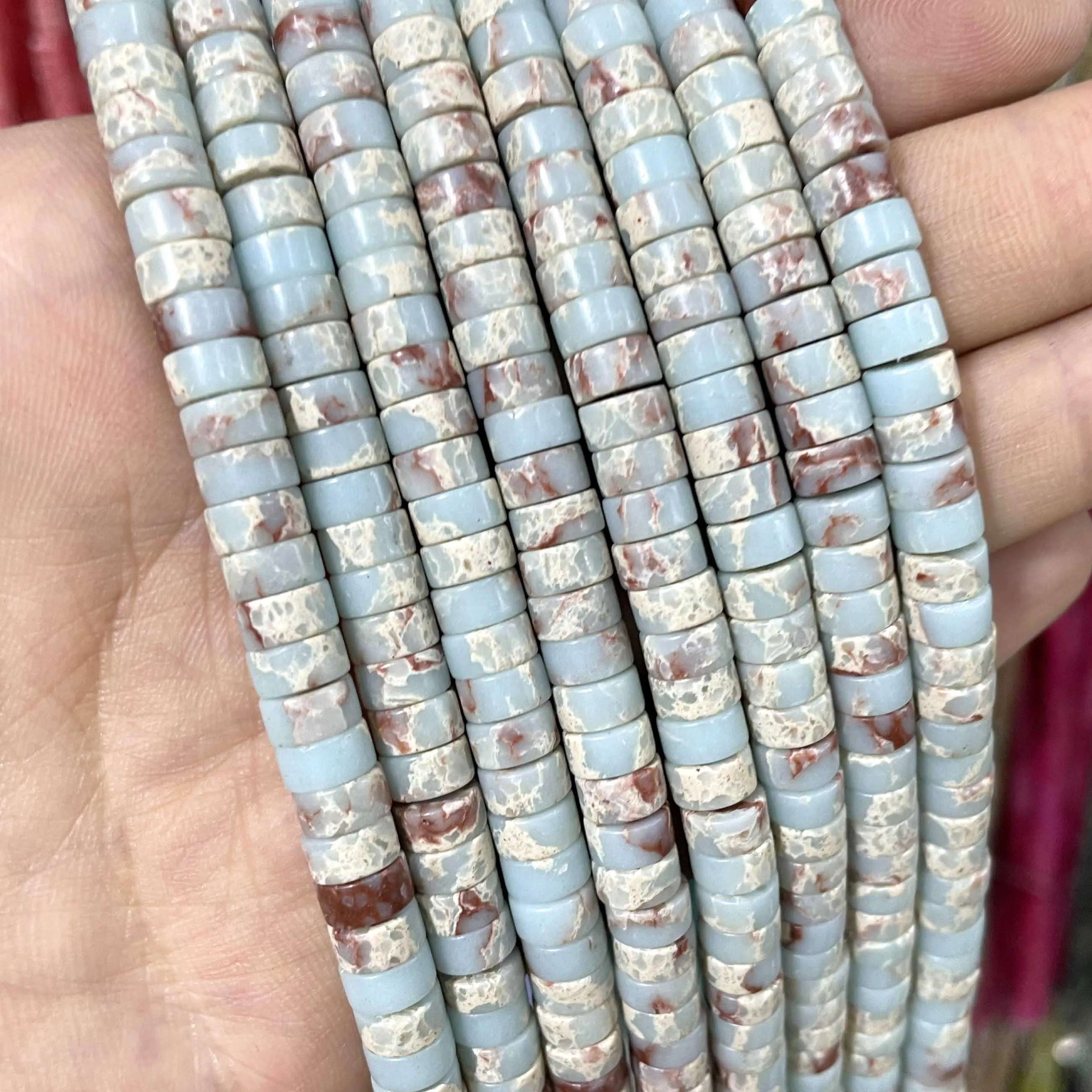 Jades Amazonite Stone Spacer Loose Beads