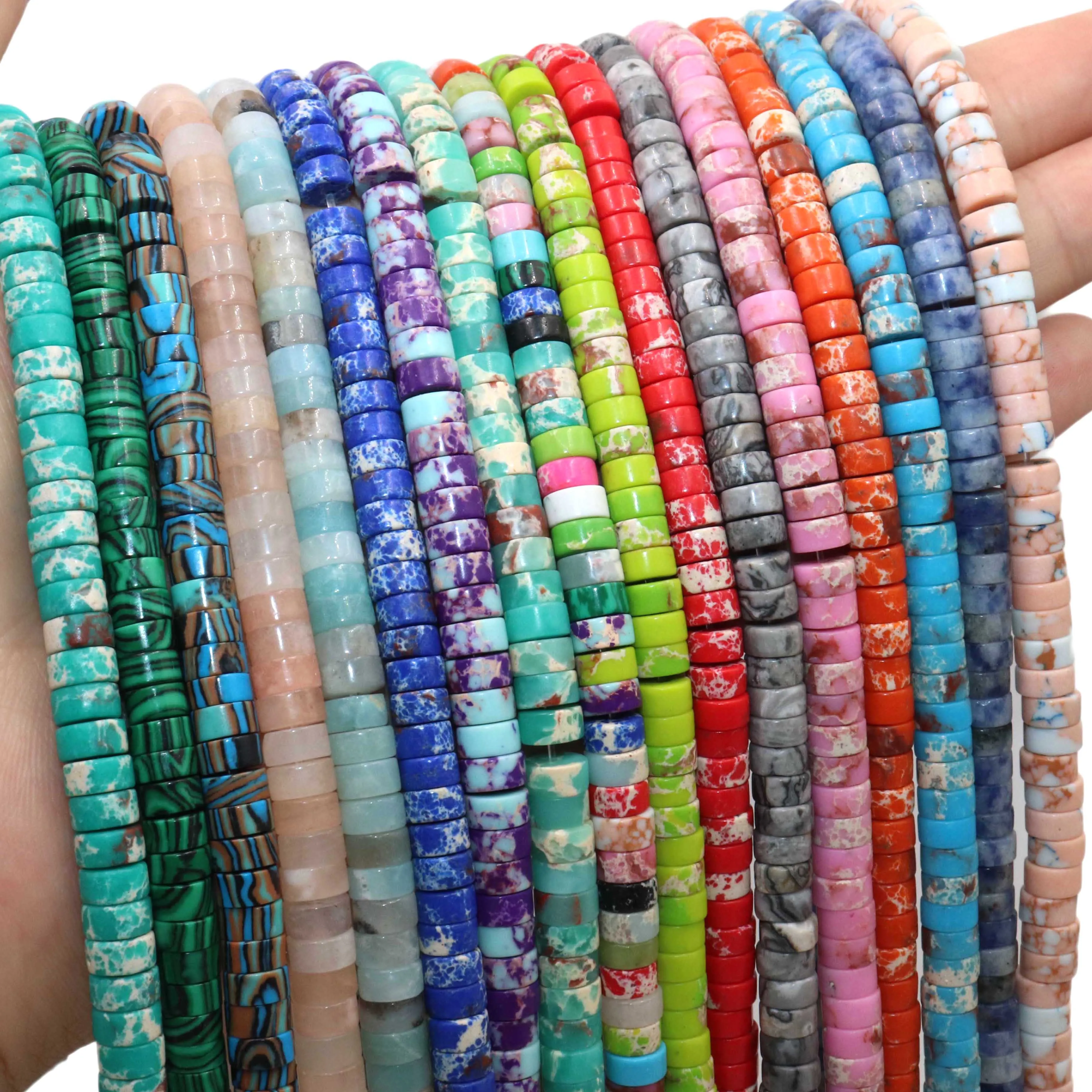 Jades Amazonite Stone Spacer Loose Beads