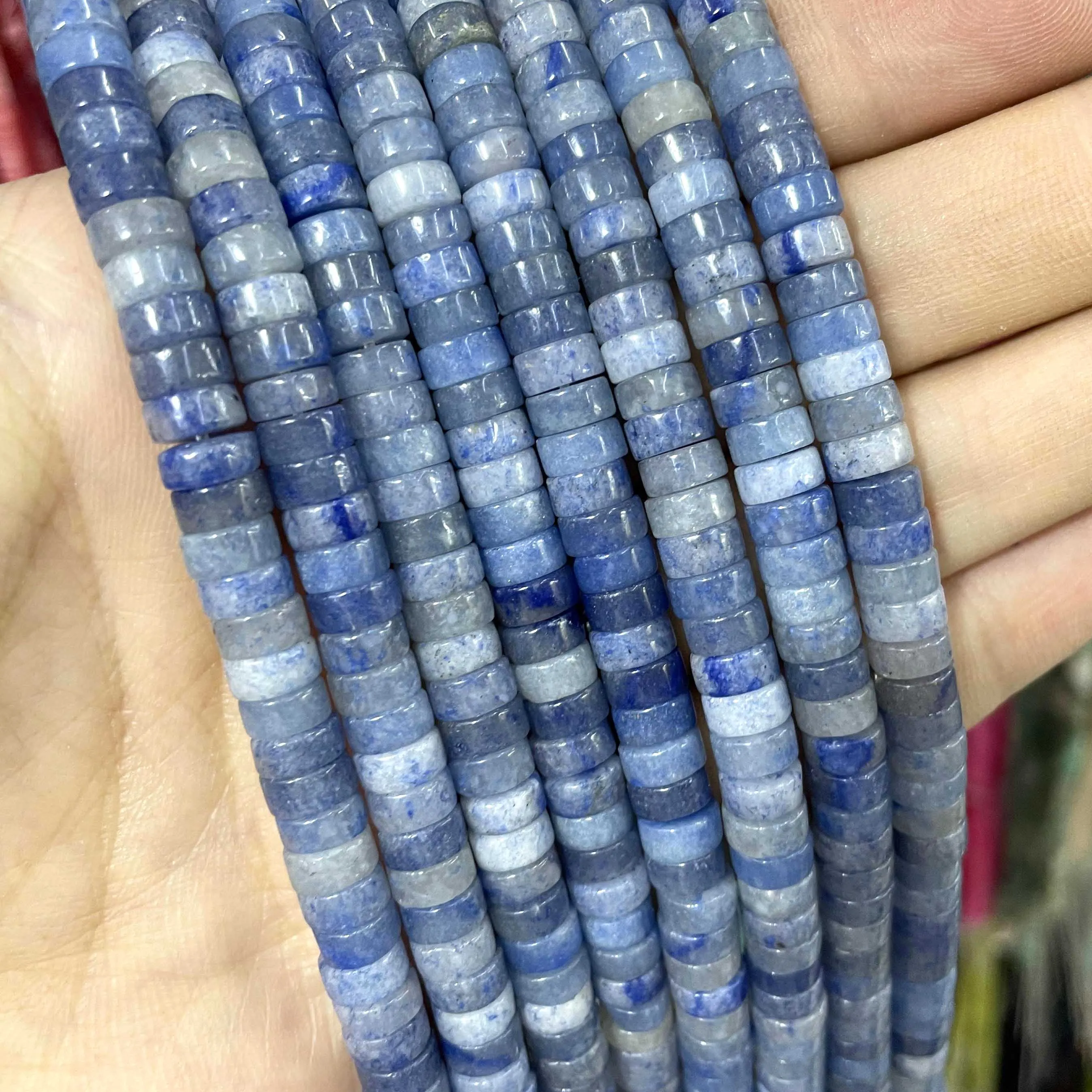 Jades Amazonite Stone Spacer Loose Beads