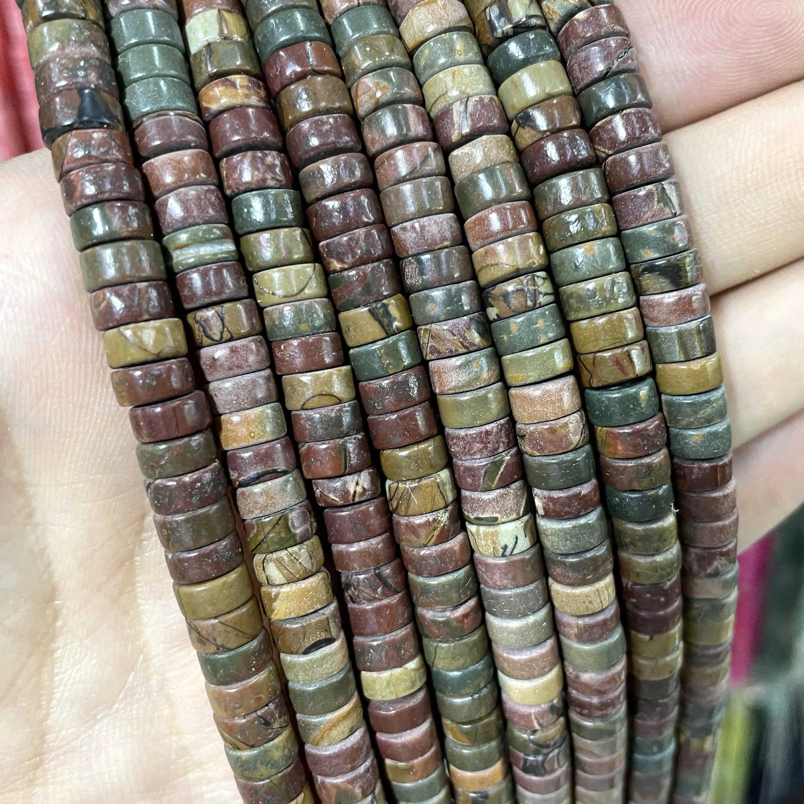 Jades Amazonite Stone Spacer Loose Beads