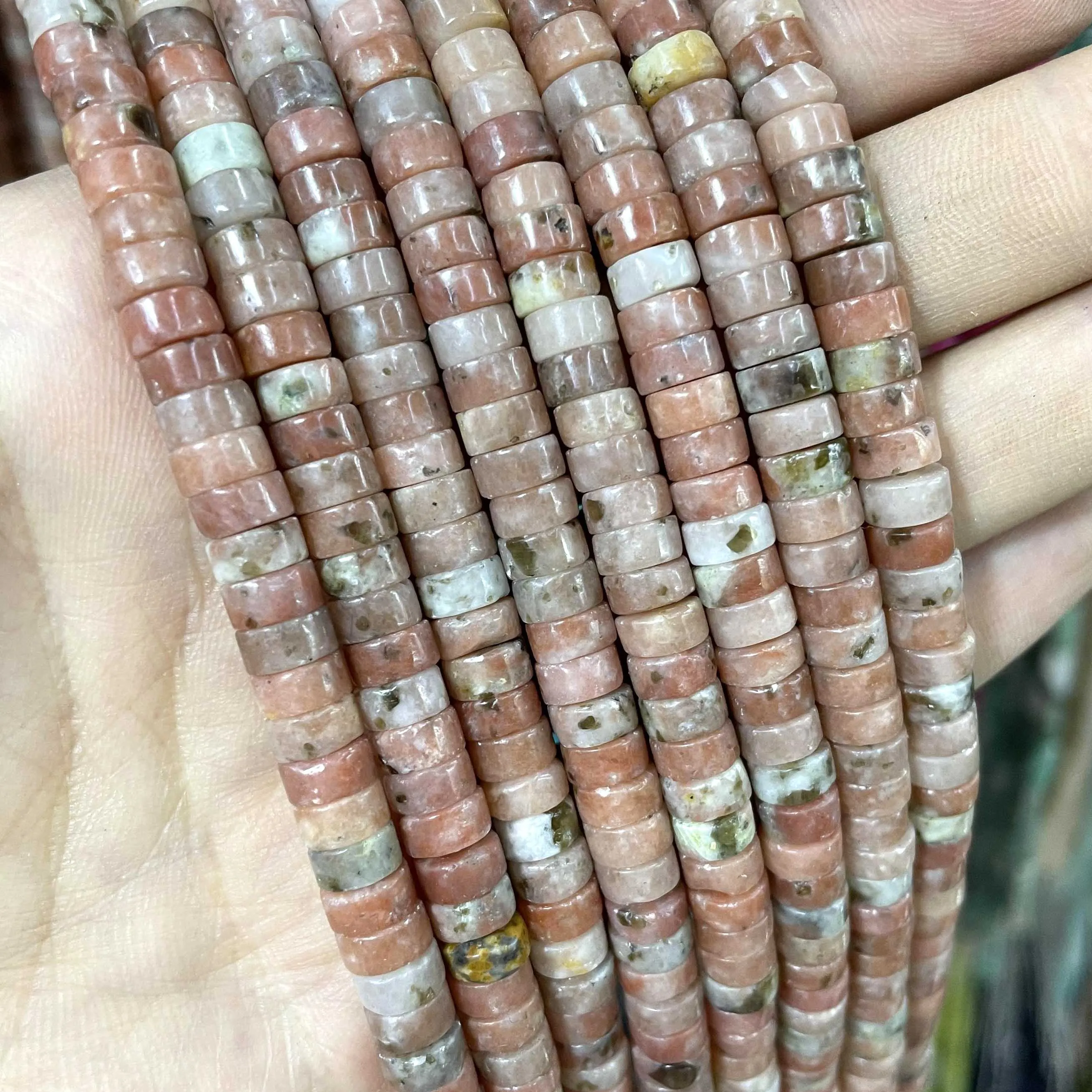 Jades Amazonite Stone Spacer Loose Beads
