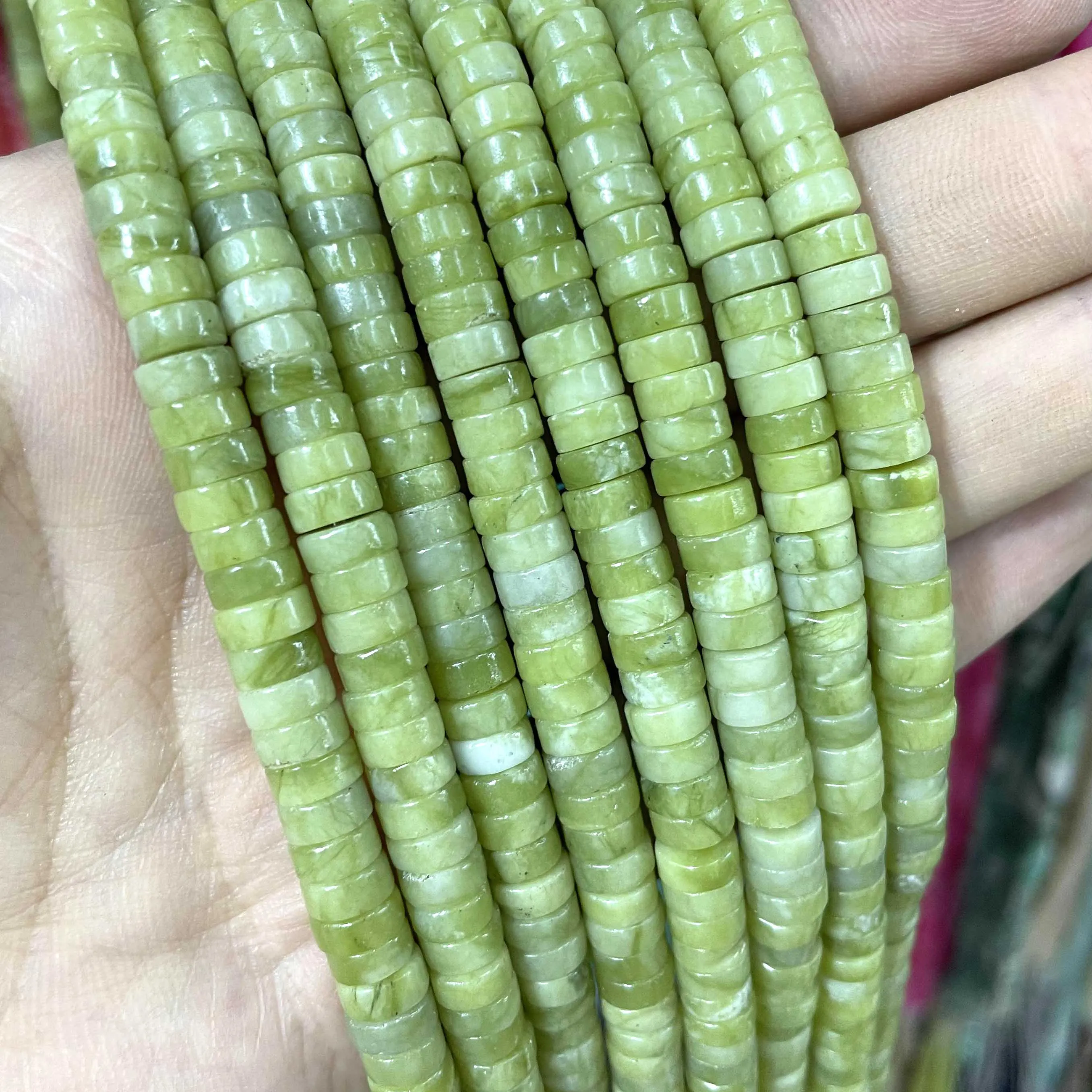 Jades Amazonite Stone Spacer Loose Beads