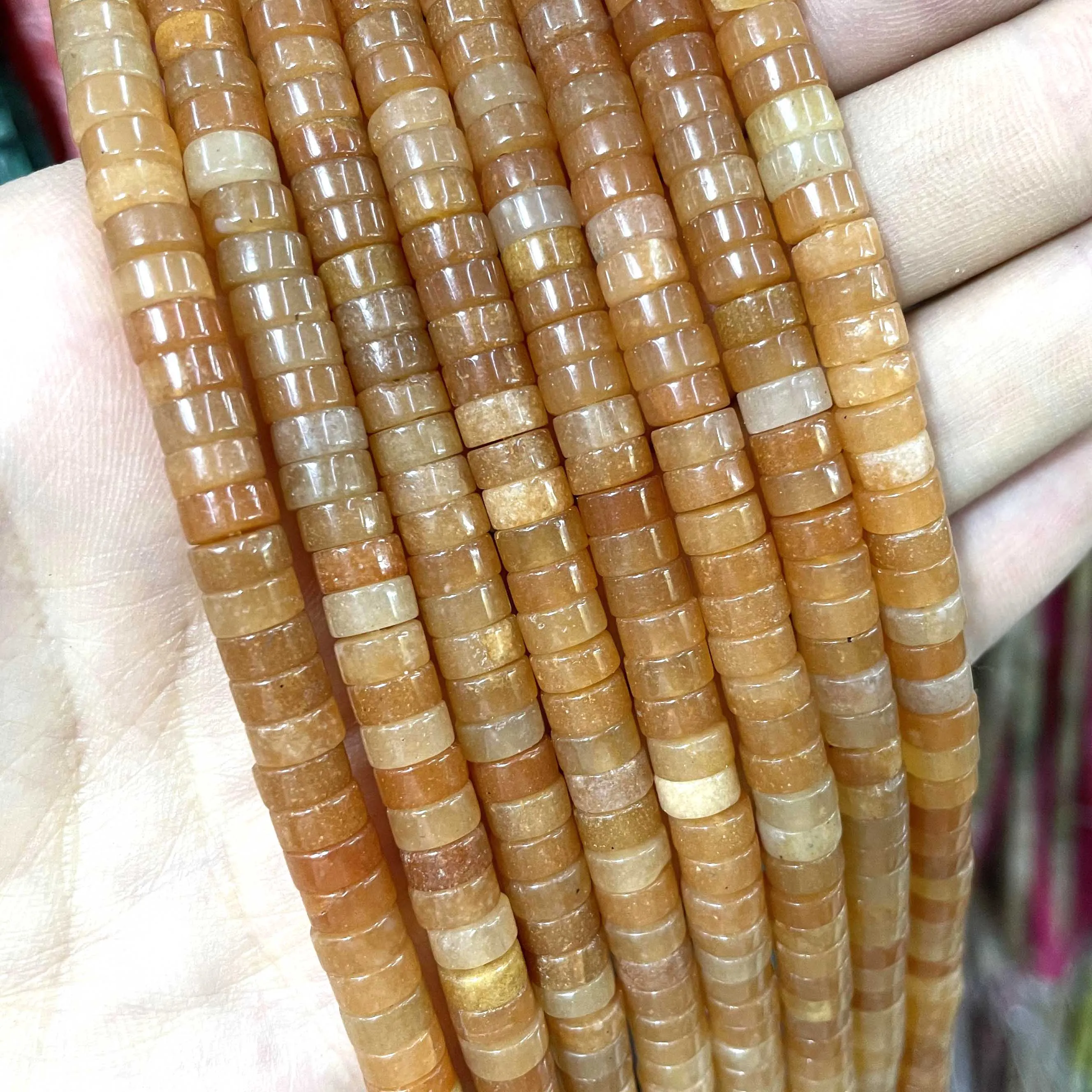 Jades Amazonite Stone Spacer Loose Beads
