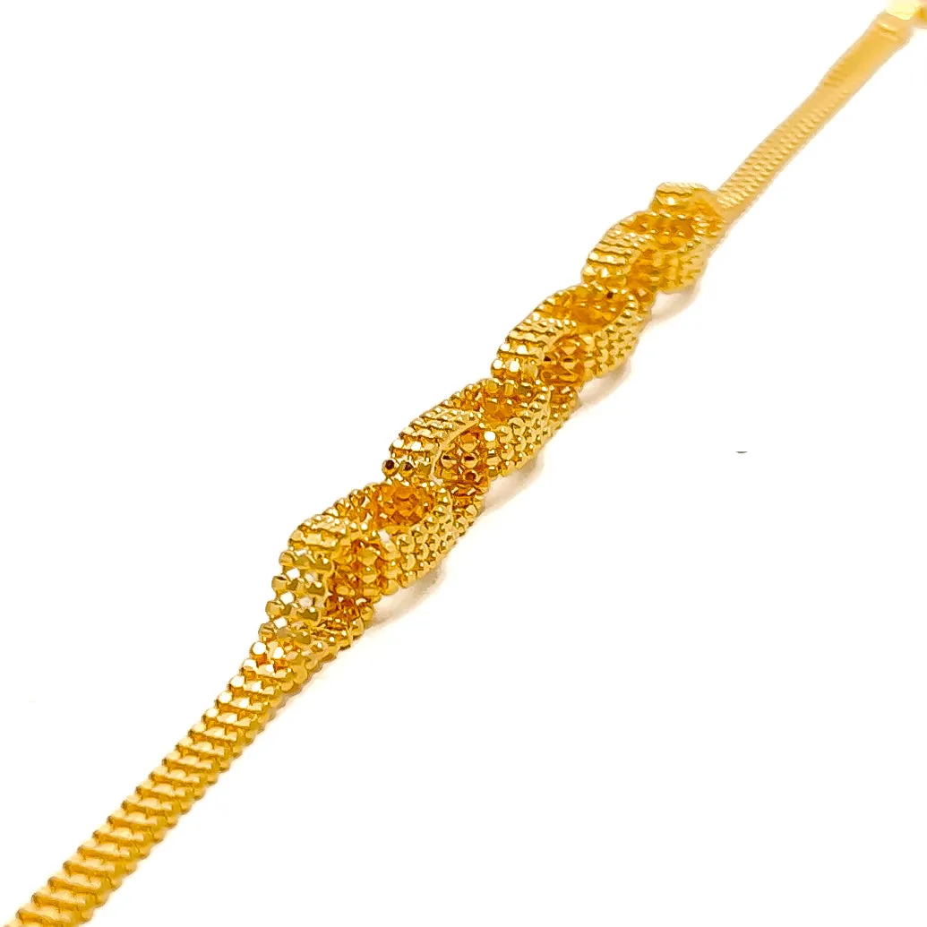 Jazzy Ethereal 22K Gold Bracelet
