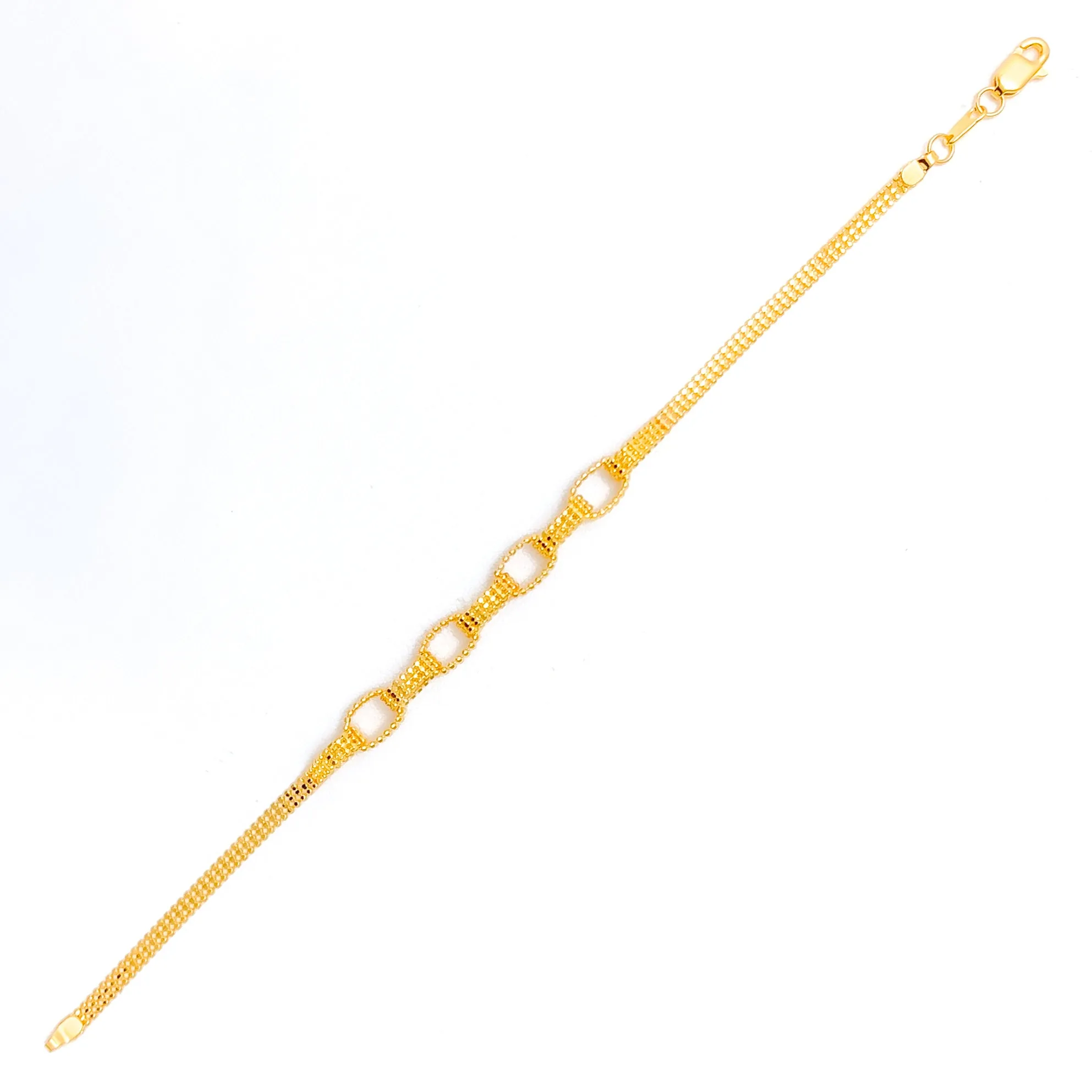 Jazzy Ethereal 22K Gold Bracelet