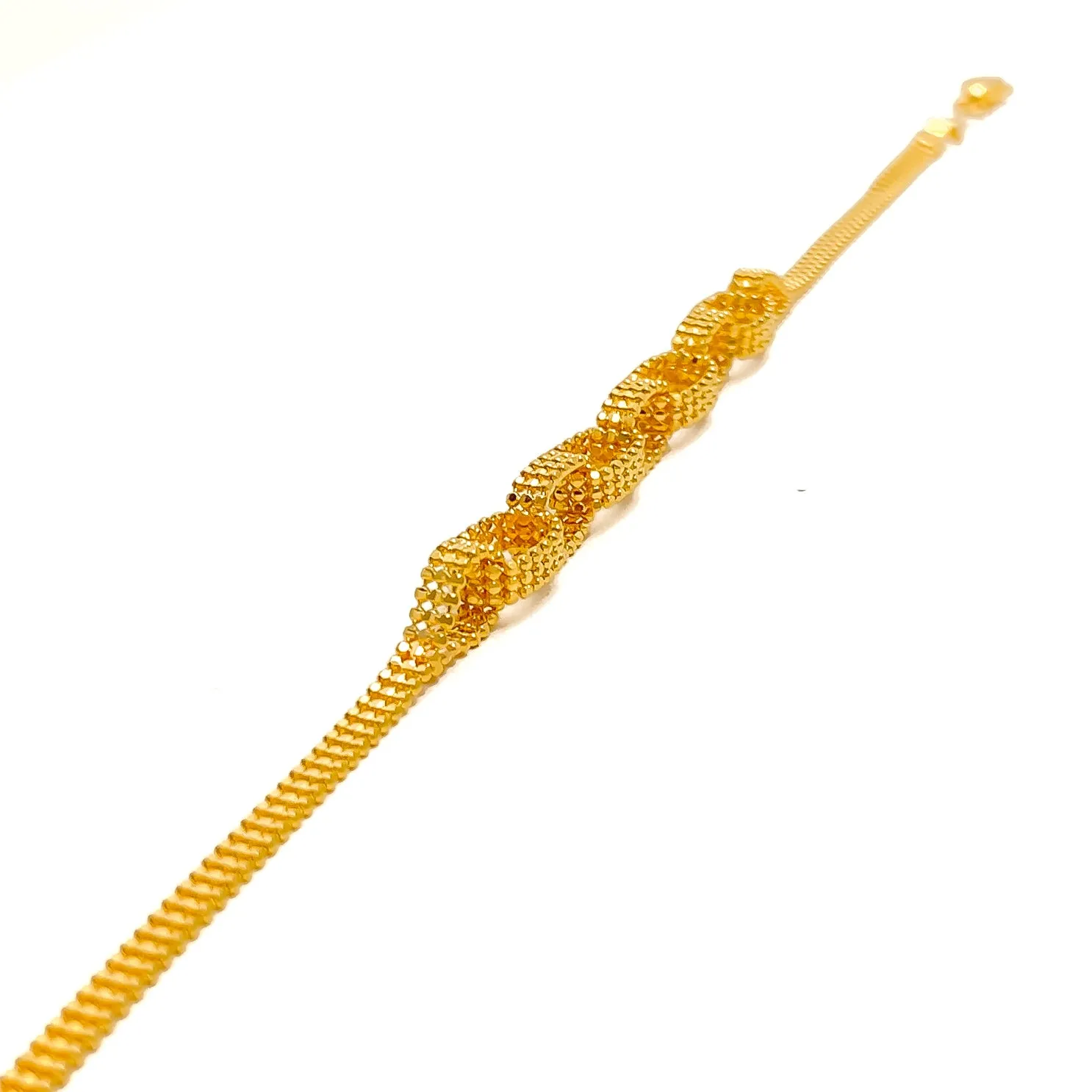 Jazzy Ethereal 22K Gold Bracelet
