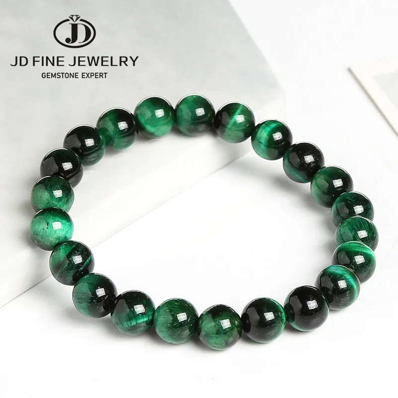 JD High Quality Blue Tiger Eye Buddha Bracelets