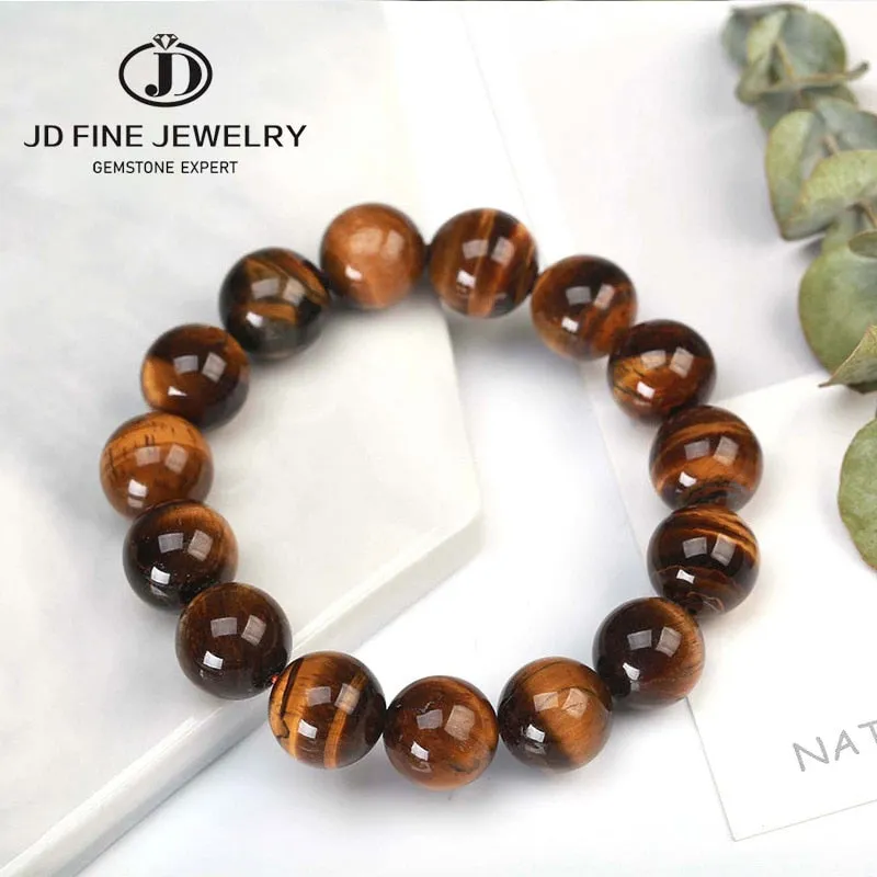 JD High Quality Blue Tiger Eye Buddha Bracelets