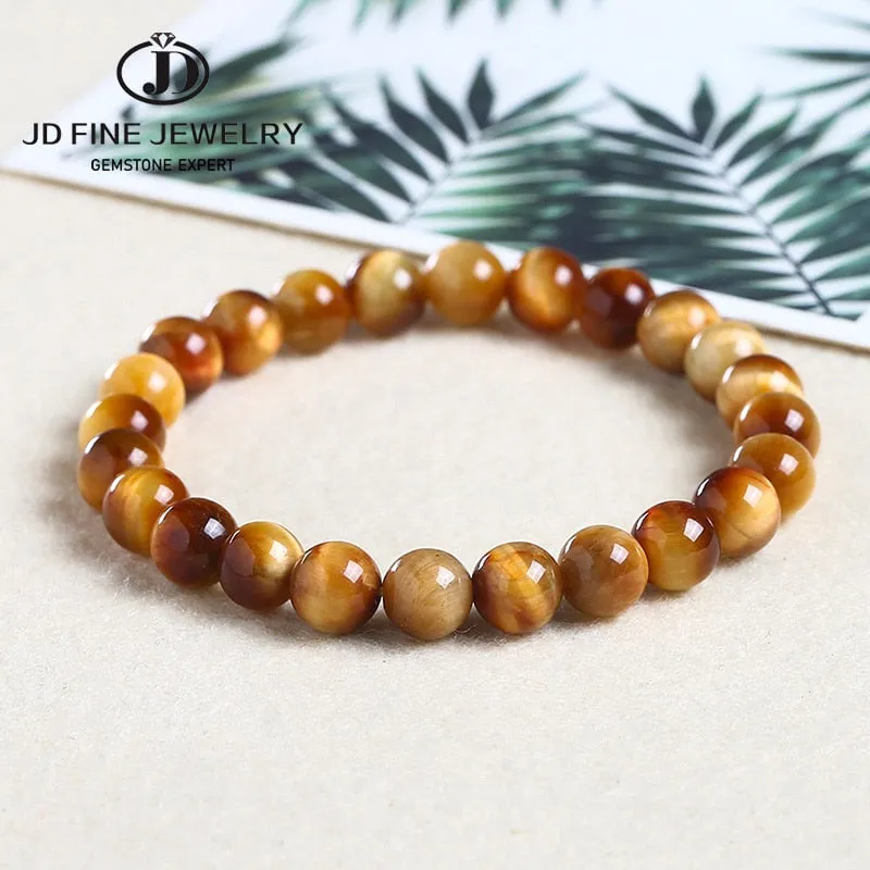 JD High Quality Blue Tiger Eye Buddha Bracelets