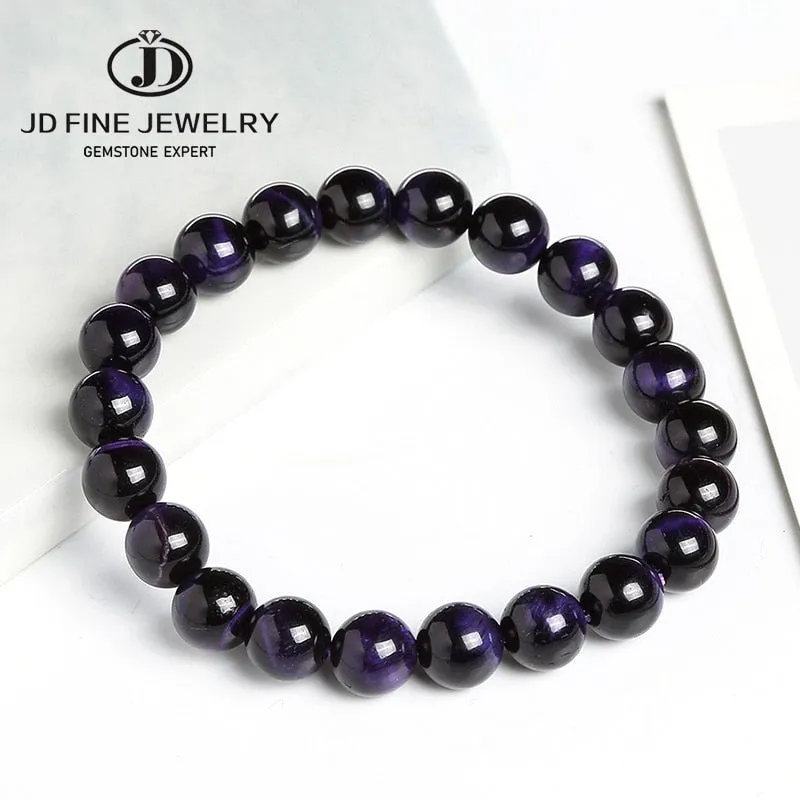 JD High Quality Blue Tiger Eye Buddha Bracelets