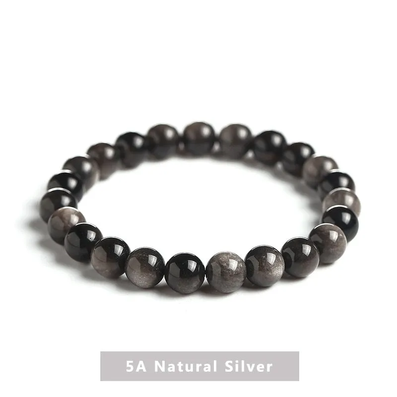 JD Natural Dark Garnet Bead Bracelets Women