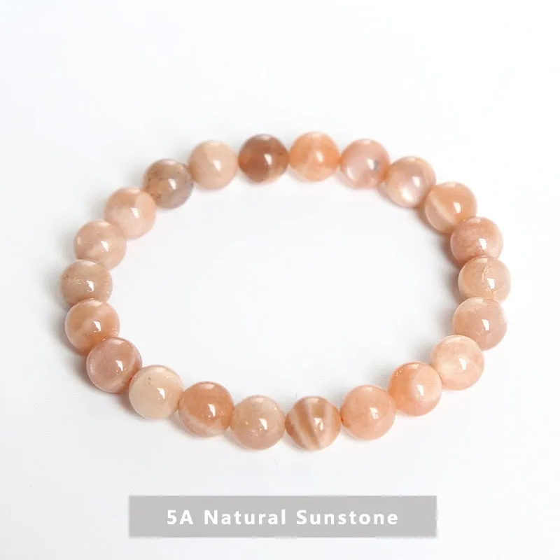 JD Natural Dark Garnet Bead Bracelets Women