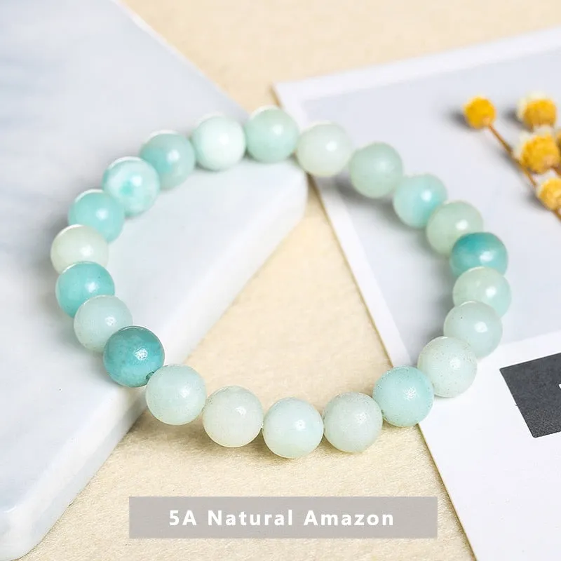 JD Natural Dark Garnet Bead Bracelets Women