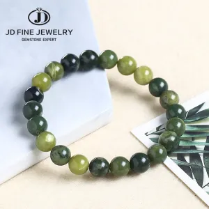 JD Stone Canada Green Jades Beaded Bracelets