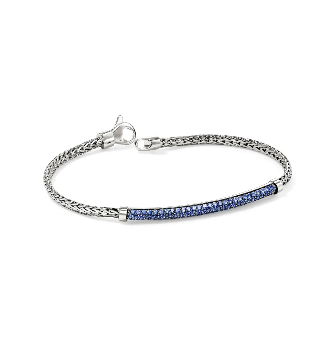 John Hardy Essentials Sterling Silver Bracelet with Blue Sapphire