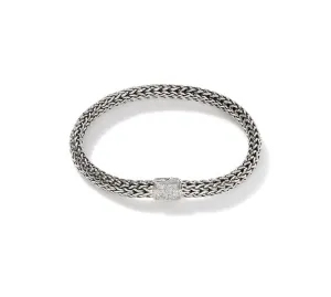 John Hardy Reversible Bracelet with Black Sapphire and Diamonds