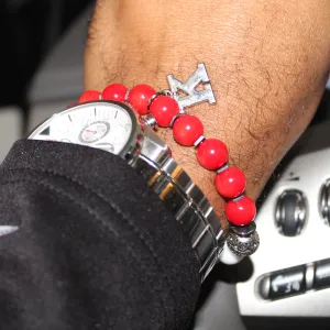 Kappa Man Greek Letter Bead Bracelet