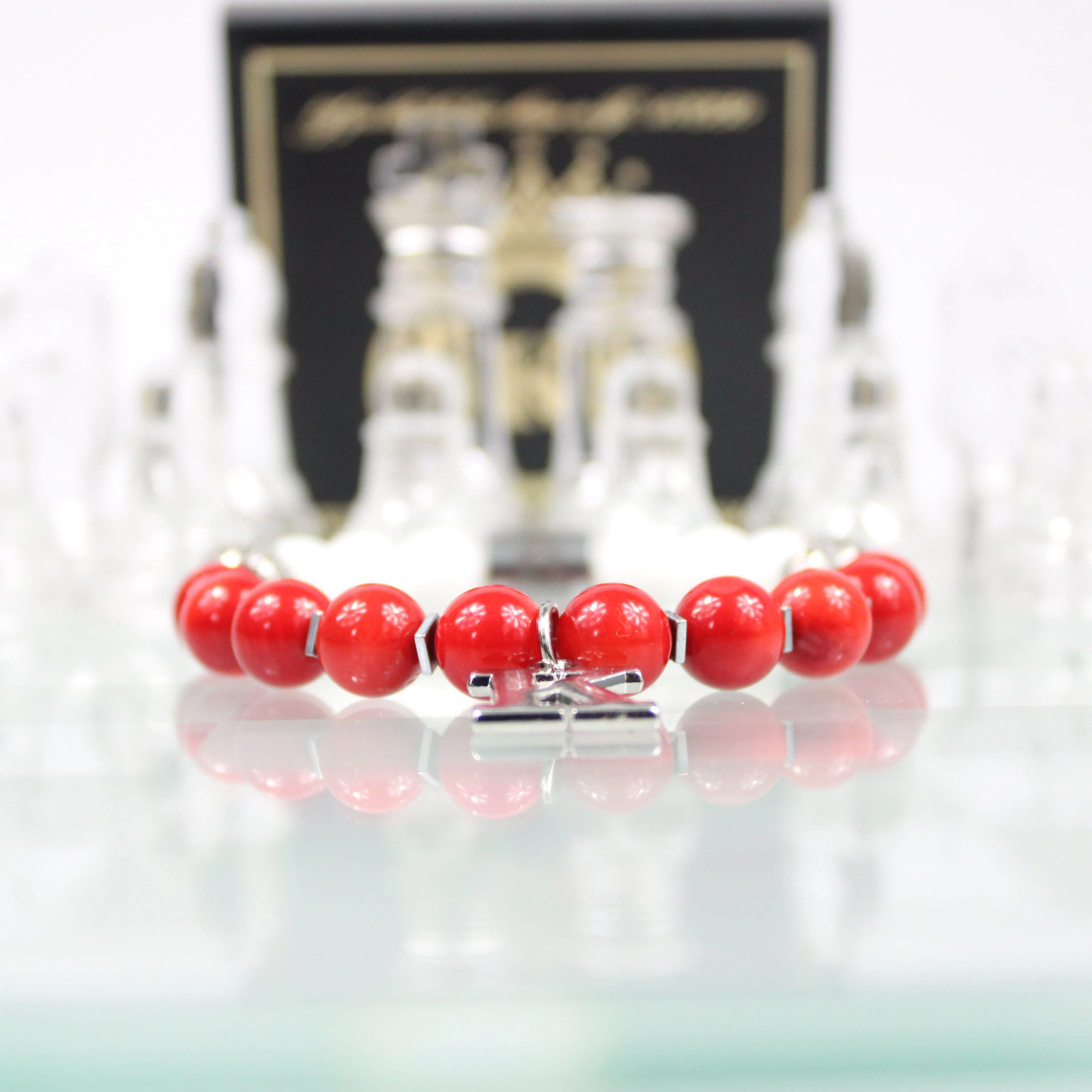 Kappa Man Greek Letter Bead Bracelet