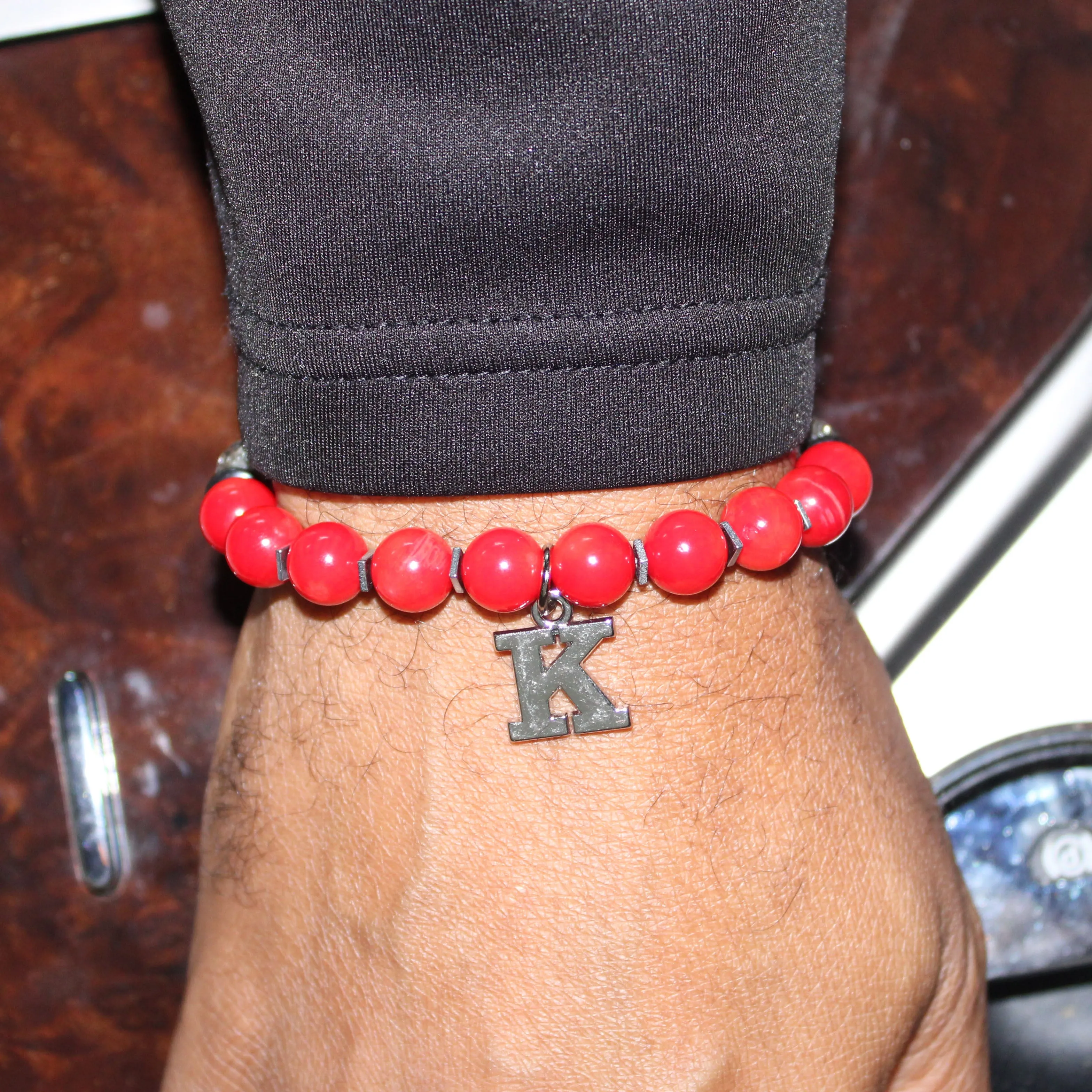 Kappa Man Greek Letter Bead Bracelet