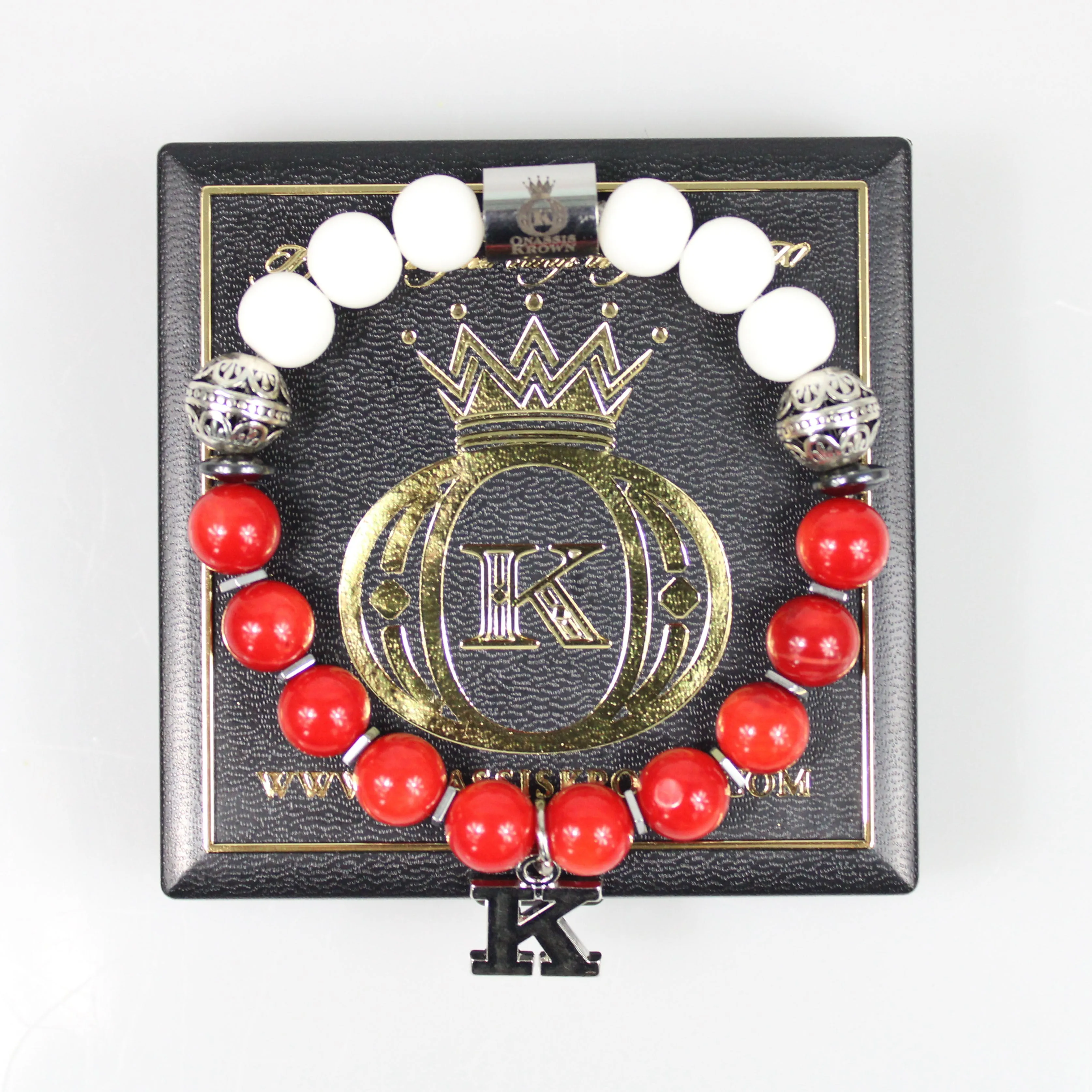 Kappa Man Greek Letter Bead Bracelet