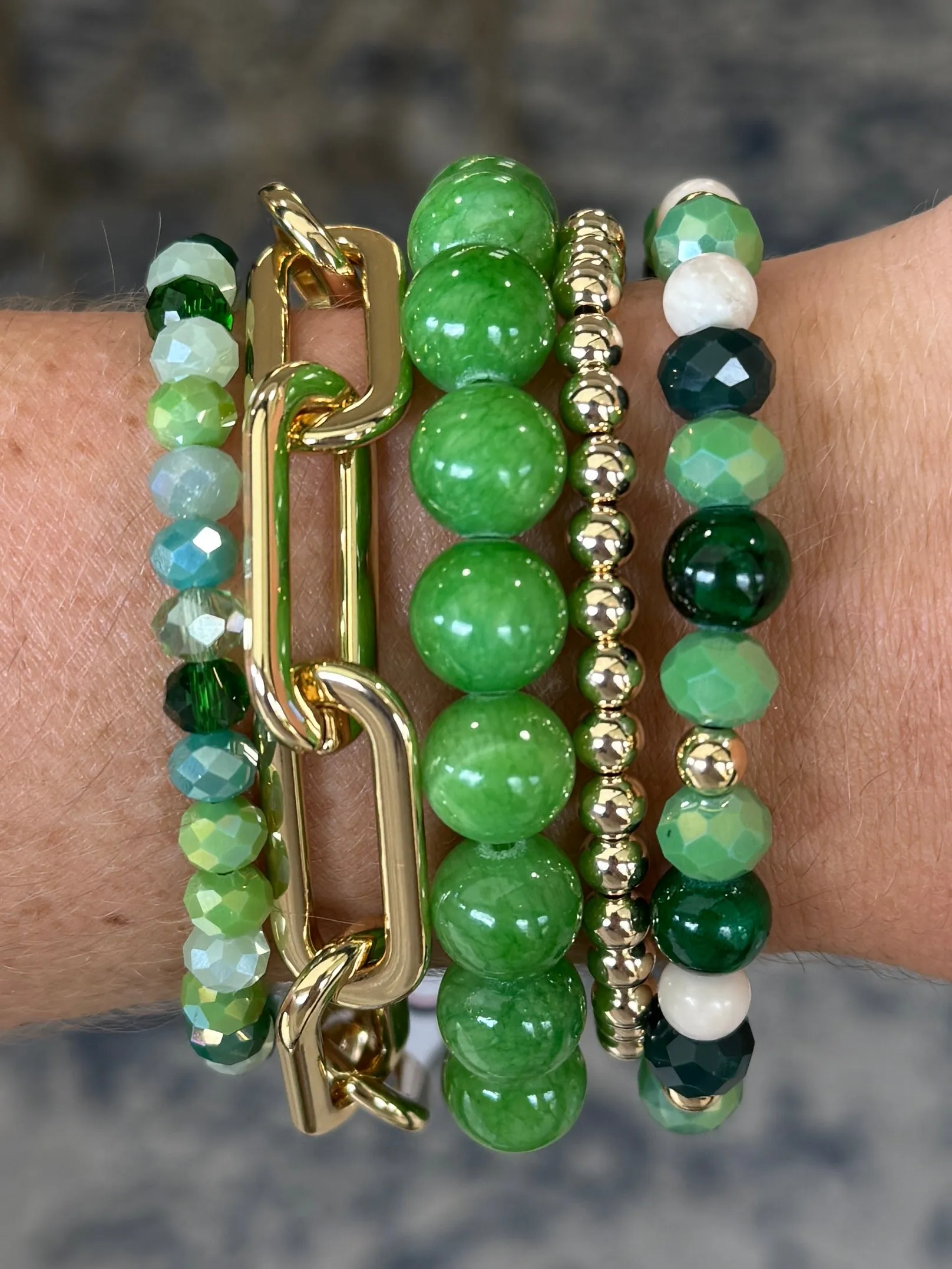 Kerry Green Jade 10mm Bracelet