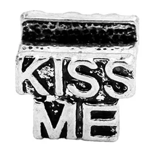 Kiss Me European Bead Compatible for Most European Snake Chain Bracelet