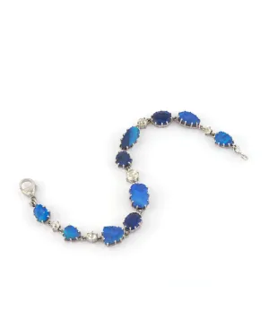 Kyanite and Opal Beaded Bracelet