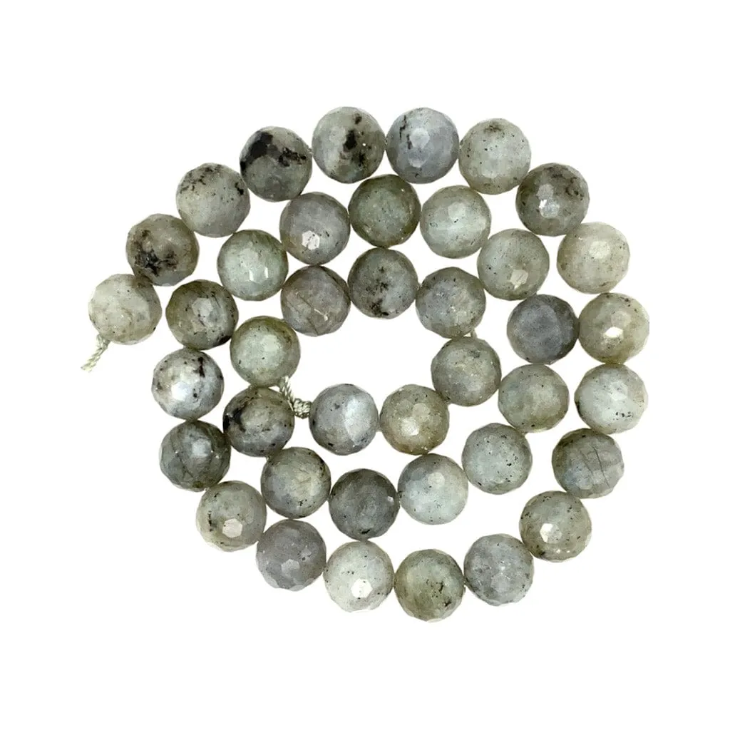 Labradorite Gemstone Bead Bracelet 8 mm