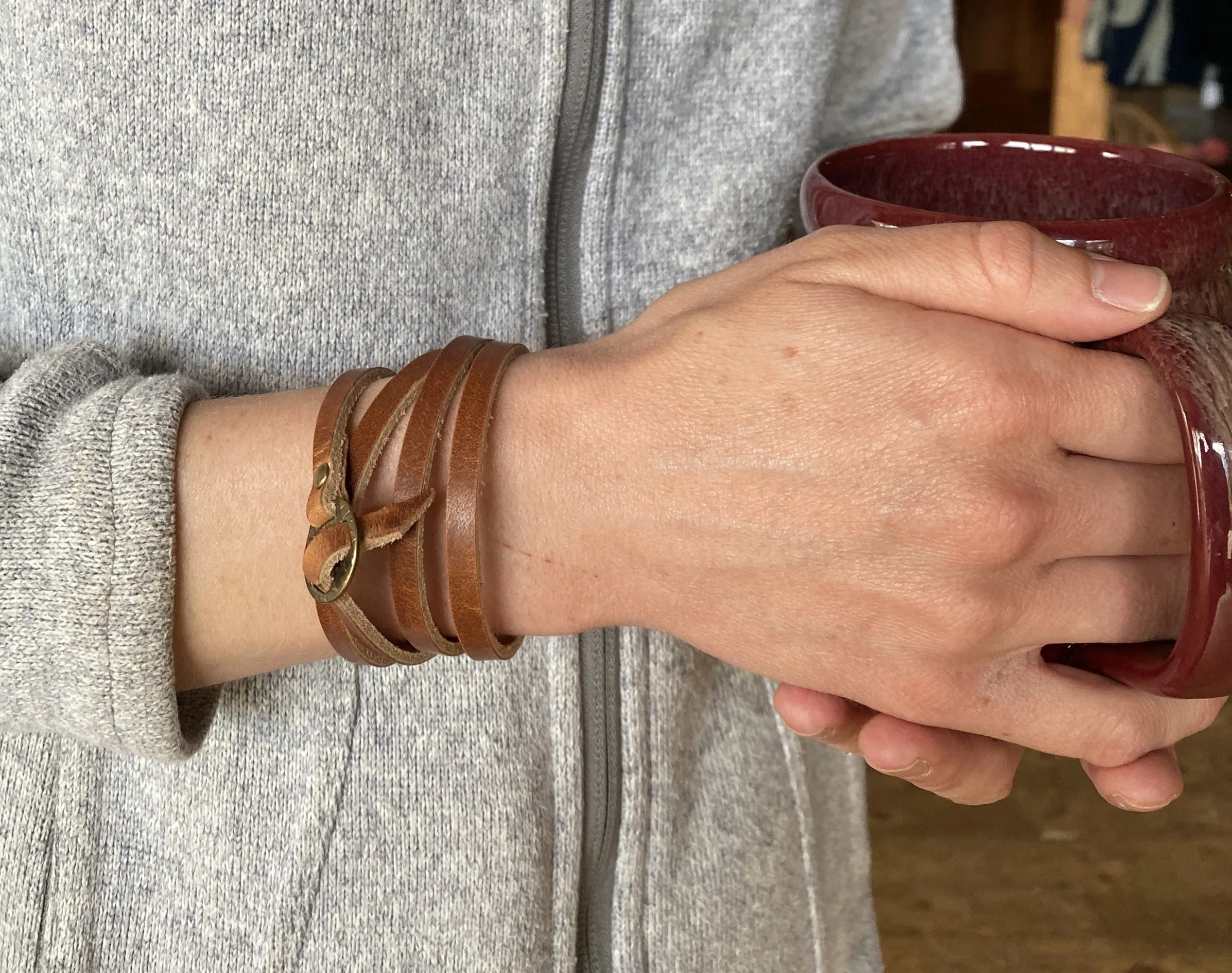 Leather Wrap Bracelet (More Colors)