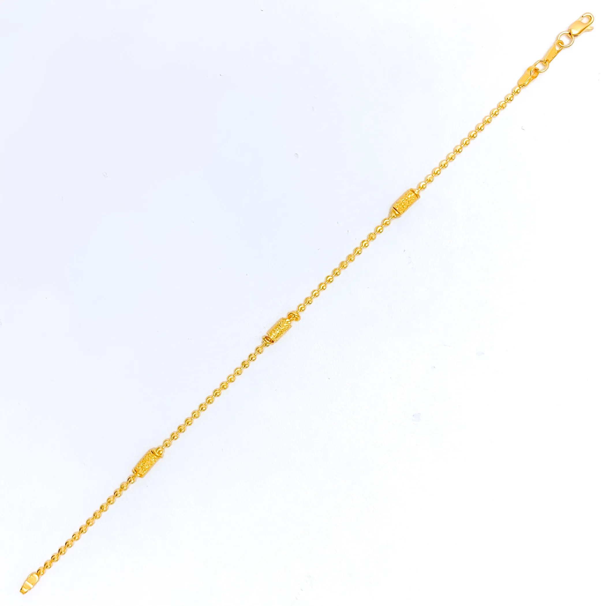 Lightweight Ethereal 22K Gold Bracelet