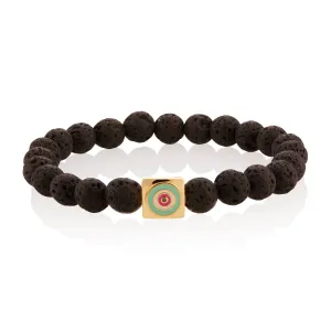 Lilor Eye Lava Bead Bracelet