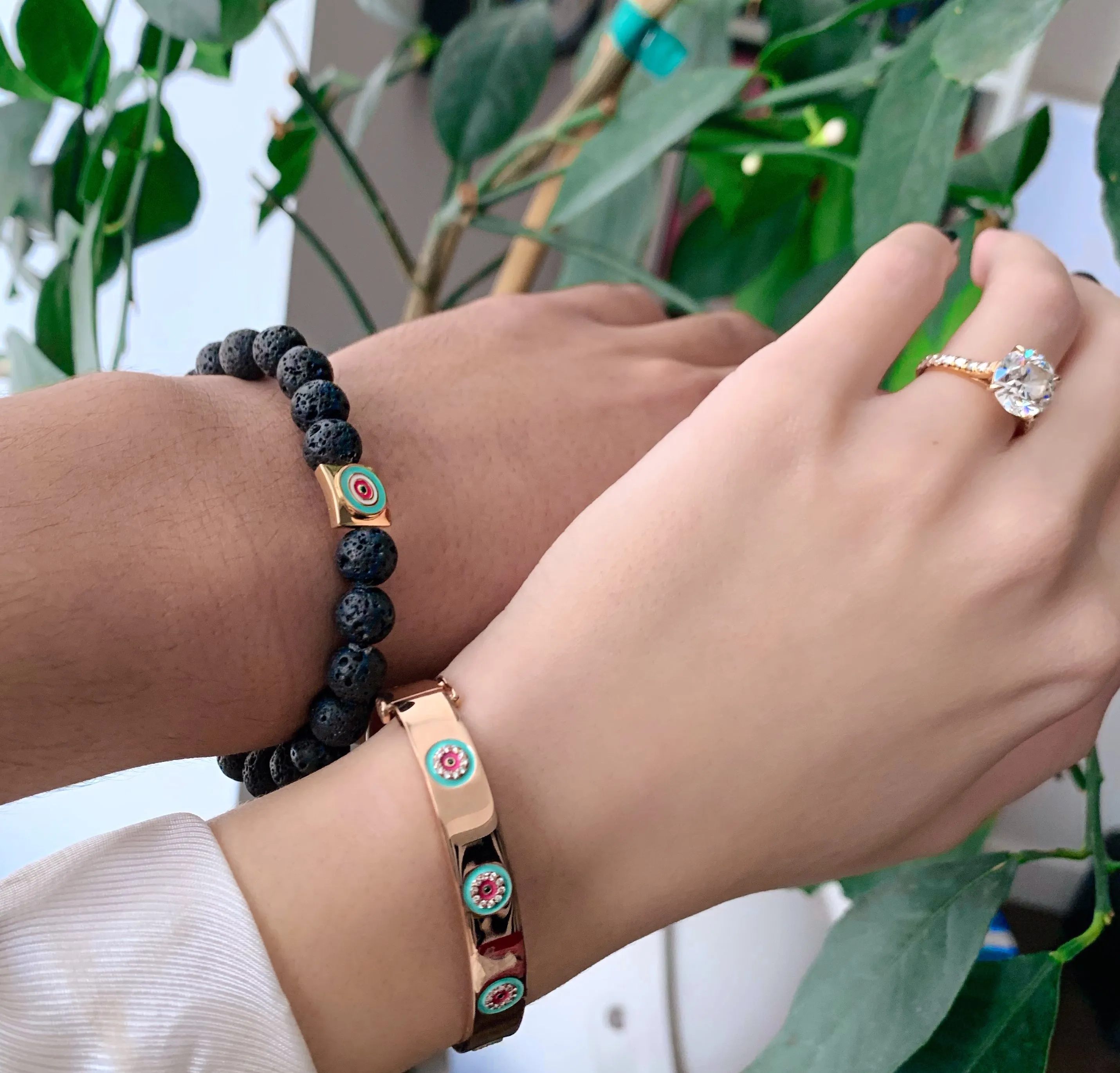 Lilor Eye Lava Bead Bracelet