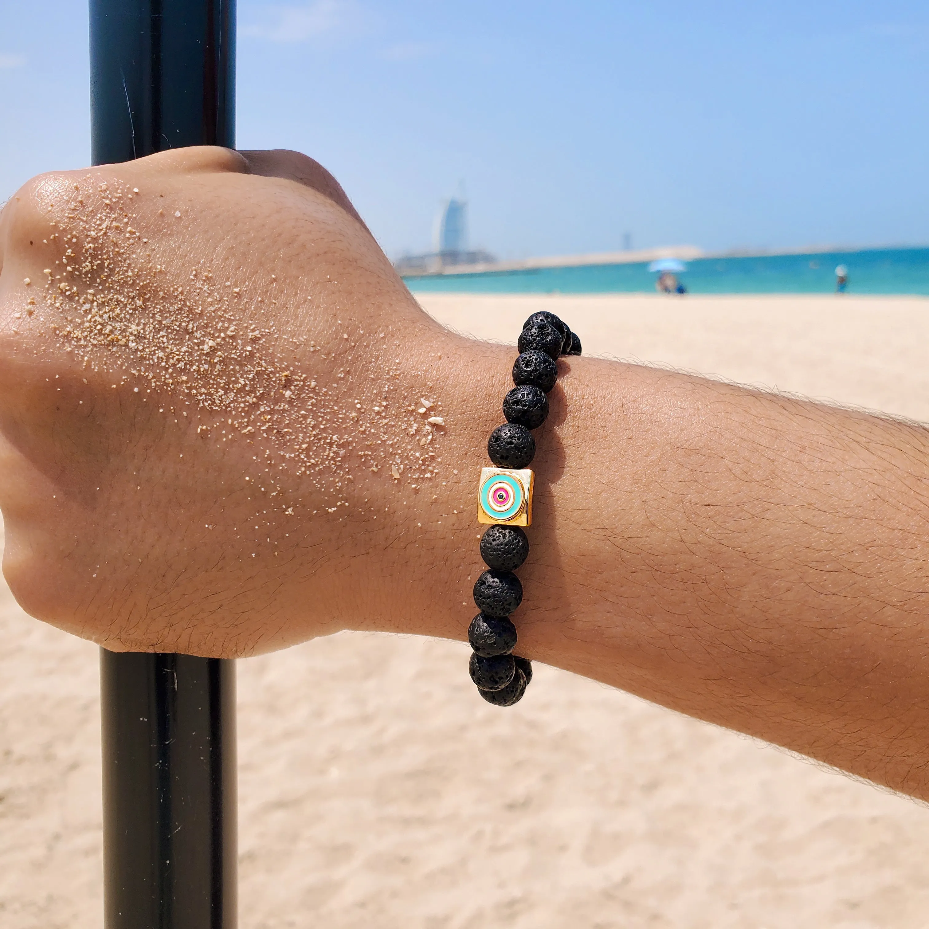 Lilor Eye Lava Bead Bracelet