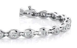 Linked Eye Lab-Grown Diamond Bracelet with 0.99 ct.(finished) 2.1mm