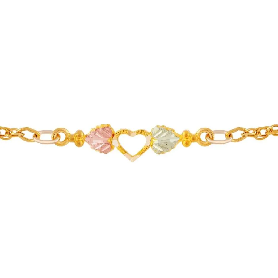Little Heart Ankle - Black Hills Gold Bracelet