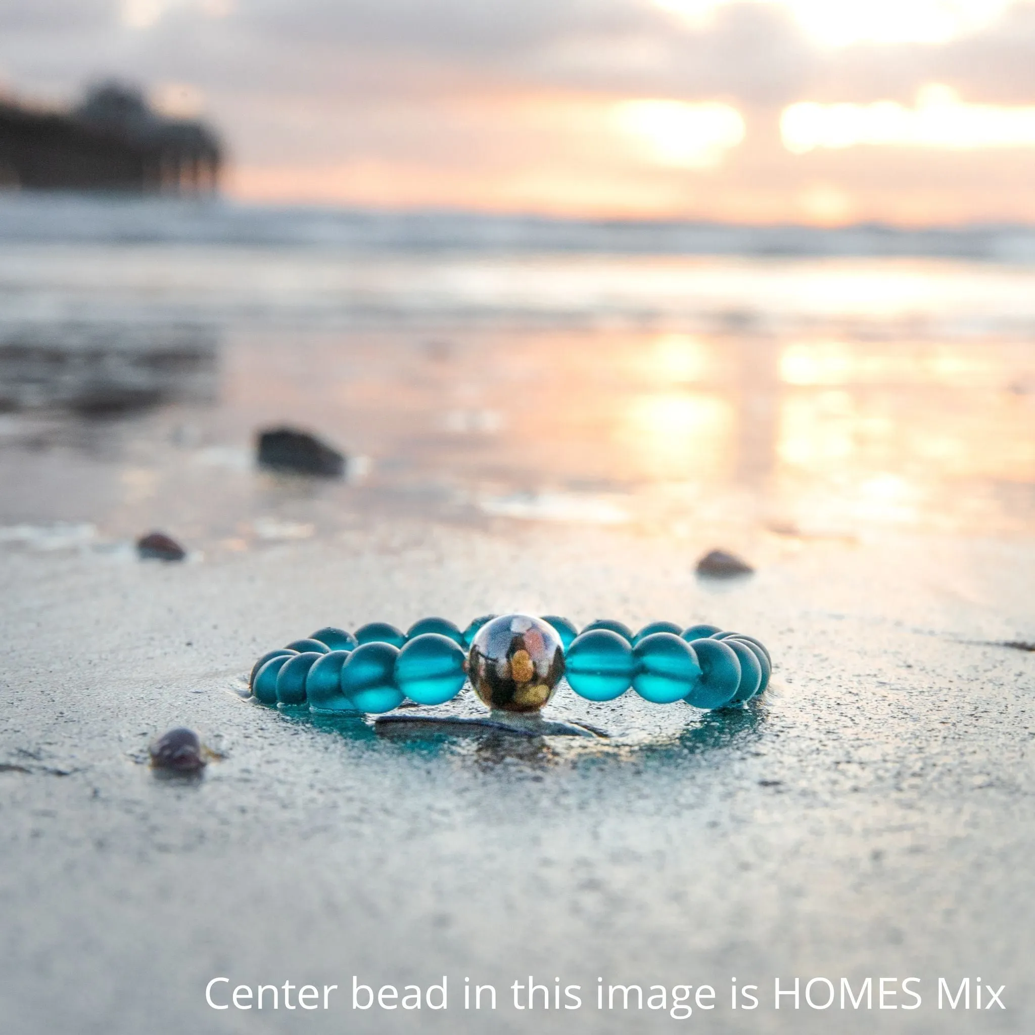 Louisiana Stones   Peacock Blue Glass