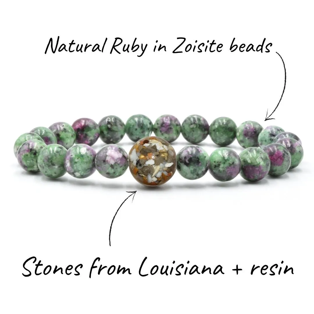 Louisiana Stones   Ruby in Zoisite