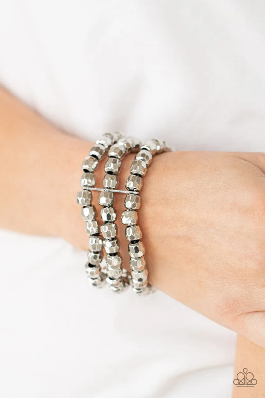 Magnetically Maven Silver Paparazzi Bracelet