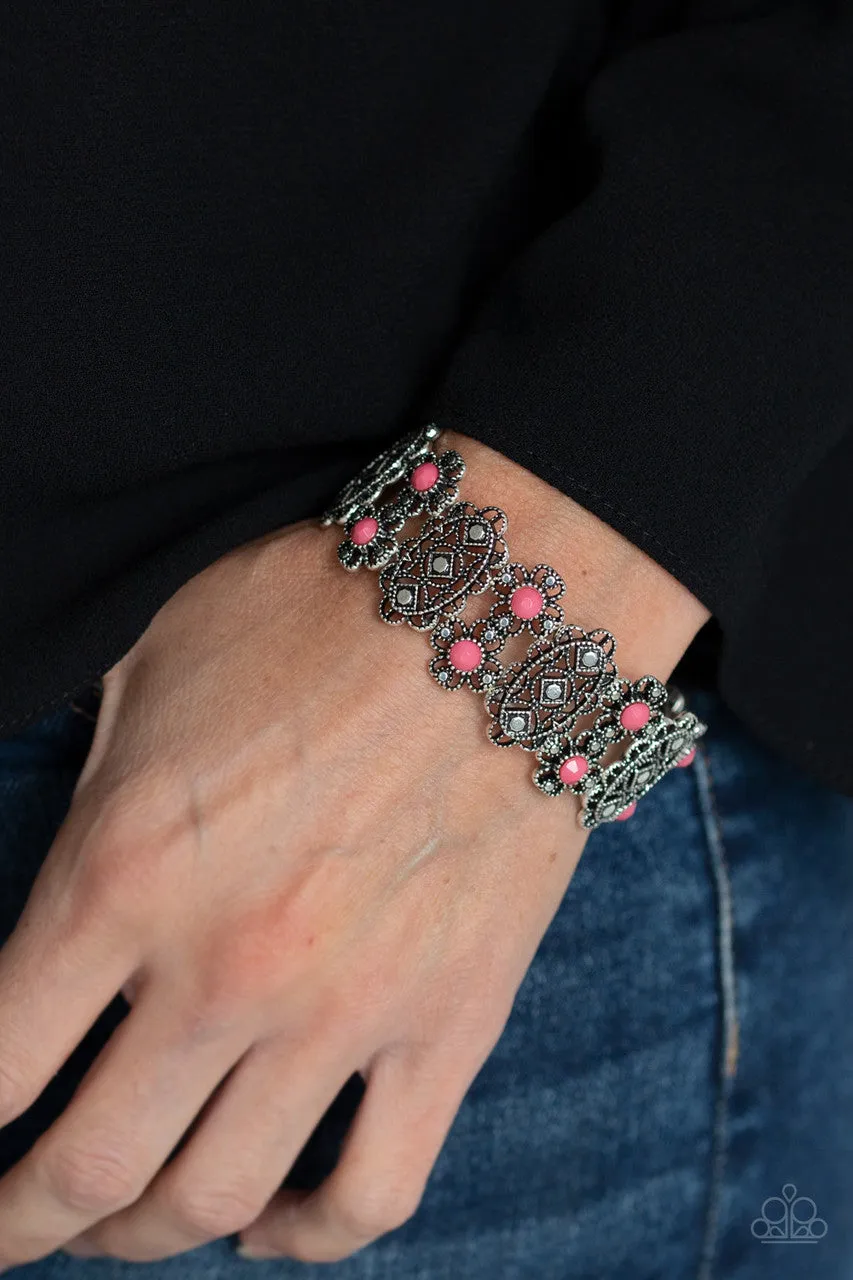 Majestic Gardens Pink Paparazzi Bracelet