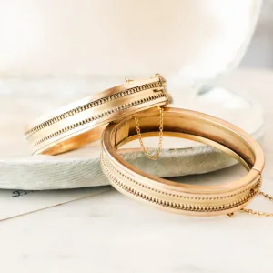 Matching Etruscan Engagement Bracelets