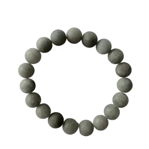 Matte Midnight Blue Grey Jade 10mm Bracelet