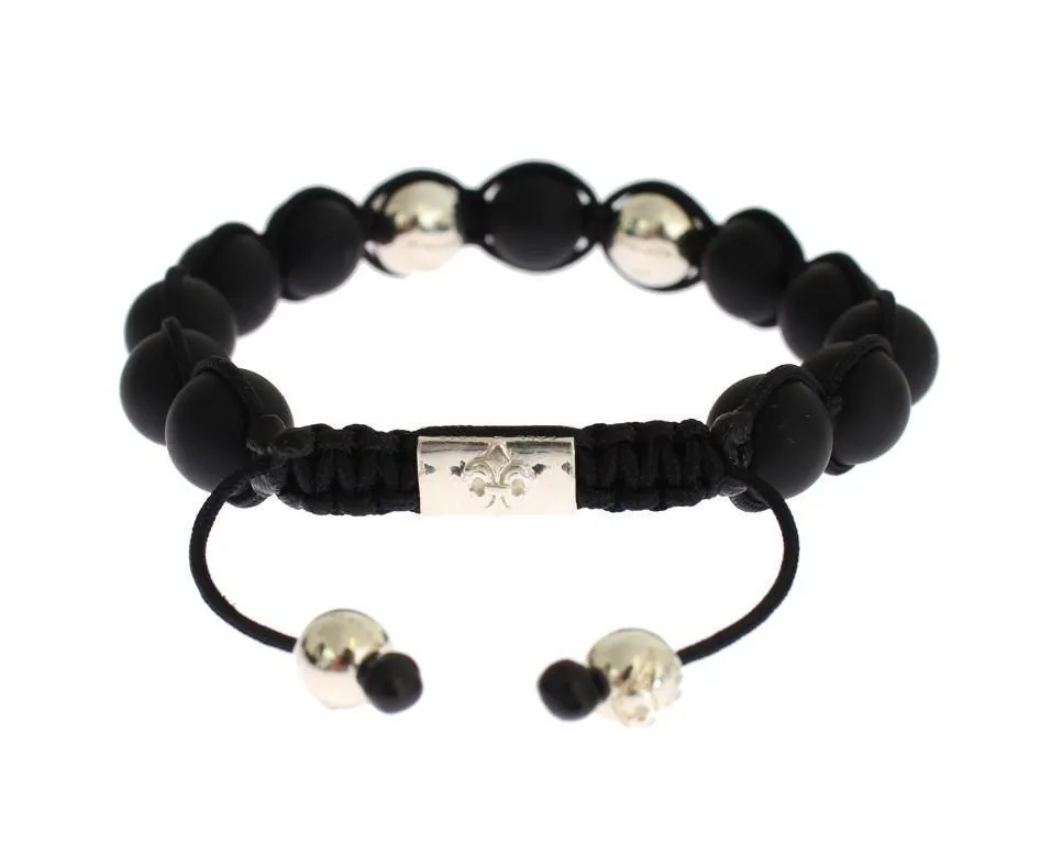 Matte Onyx Sterling 925 Silver Bracelet