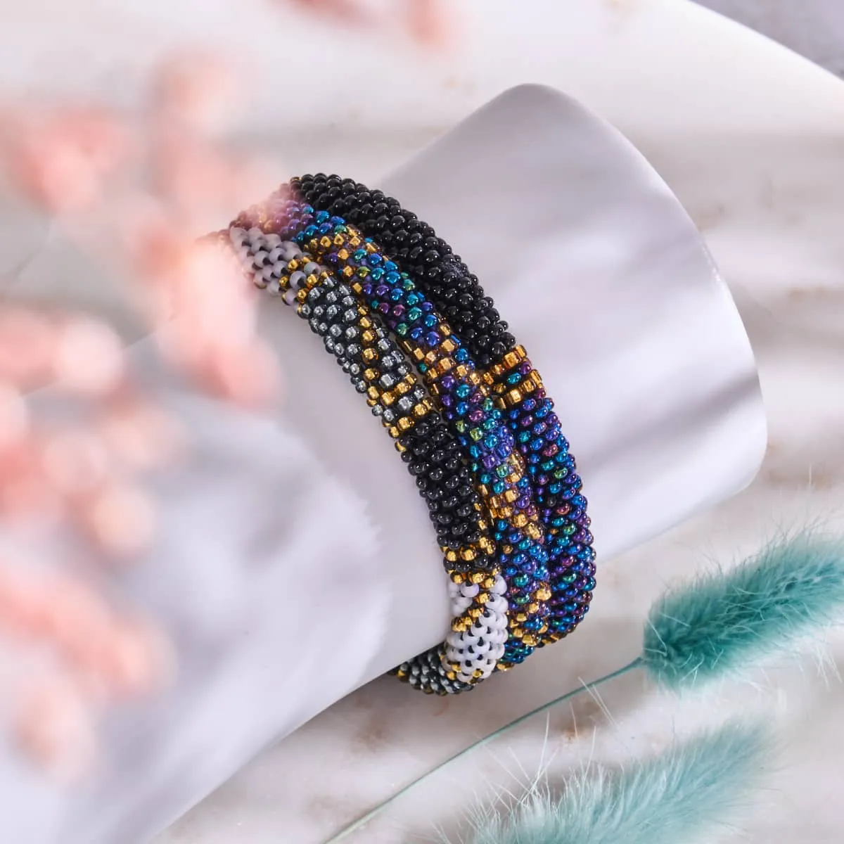 Mayan Queen | Himalayan Glass Bead Bracelet
