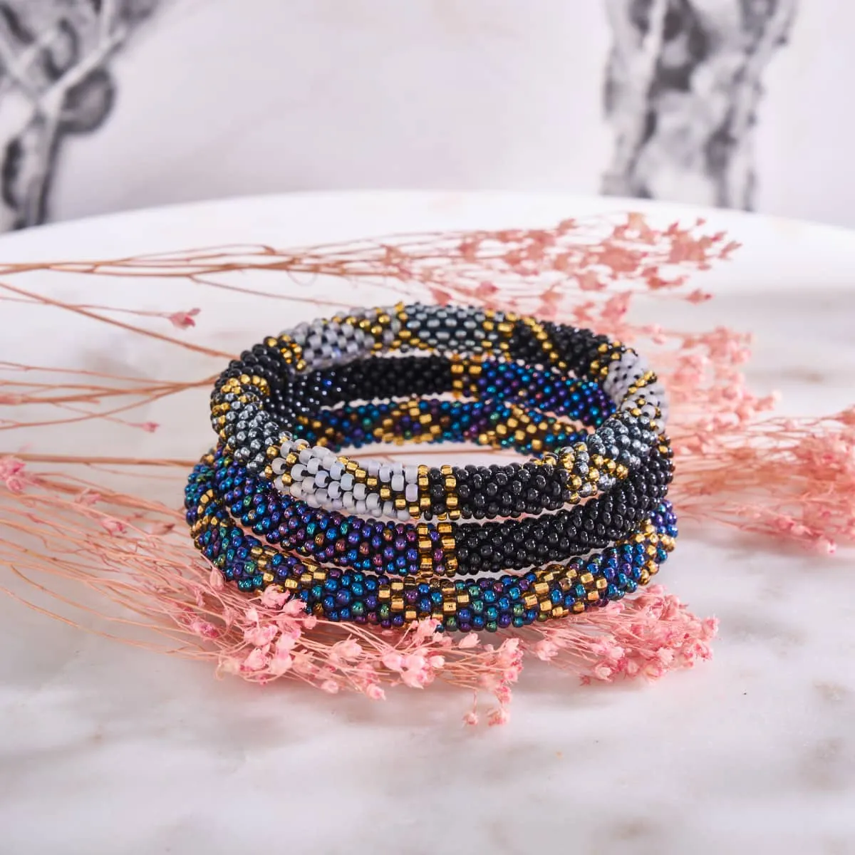 Mayan Queen | Himalayan Glass Bead Bracelet